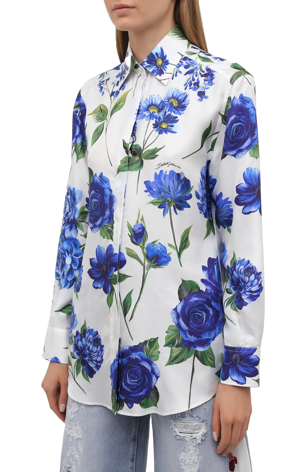 Шелковая рубашка DOLCE & GABBANA, арт. I5597W/GDZAF, фото 3