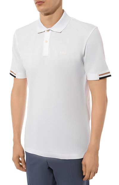 Хлопковое поло BOSS, арт. 50467113, фото 3