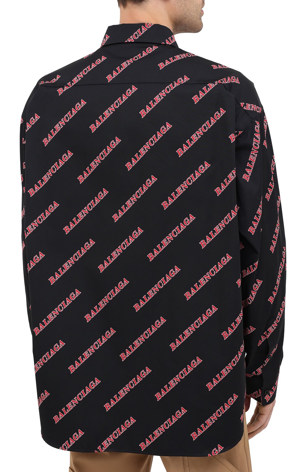 Хлопковая рубашка BALENCIAGA, арт. 627023/TILR8, фото 4
