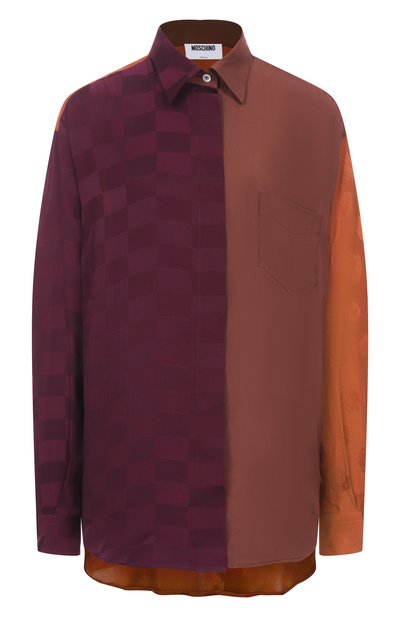 Женская рубашка из вискозы и шелка MOSCHINO, арт. A0235/5535