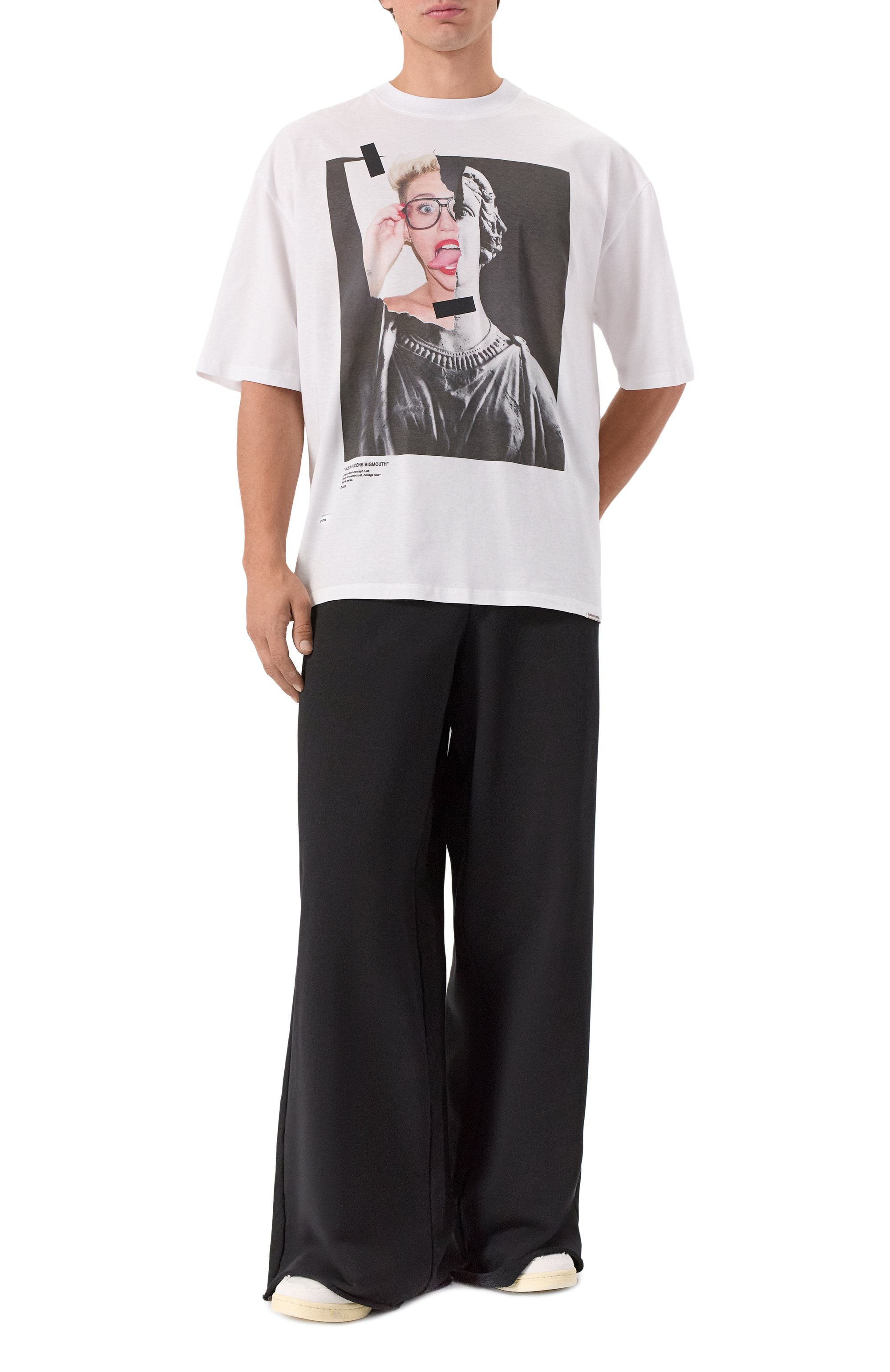 Хлопковая футболка DIEGO VENTURINO белого цвета по цене 21250 руб., арт. DVTS0AFB, фото 2 Хлопковая футболка DIEGO VENTURINO, арт. DVTS0AFB, фото 2