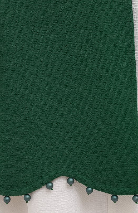 Шерстяное пальто Oscar de la Renta Зелёный, фото 5