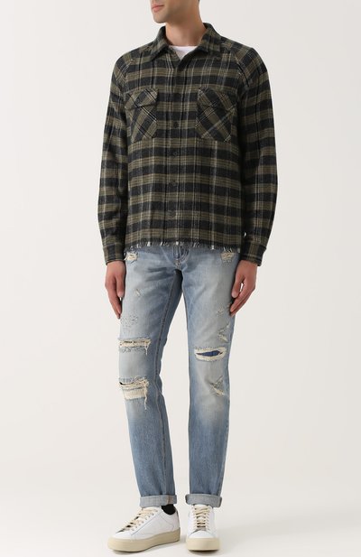 Кашемировая рубашка в клетку с необработанным краем MISSONI, арт. I17.MU.537481, фото 2