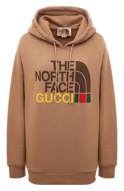 GUCCI × THE NORTH FACE スウェット Мужской кремовый хлопковый свитшот the north face x gucci GUCCI