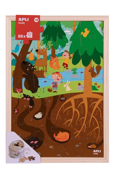 Деревянный пазл в лесу APLI KIDS, арт. 17200