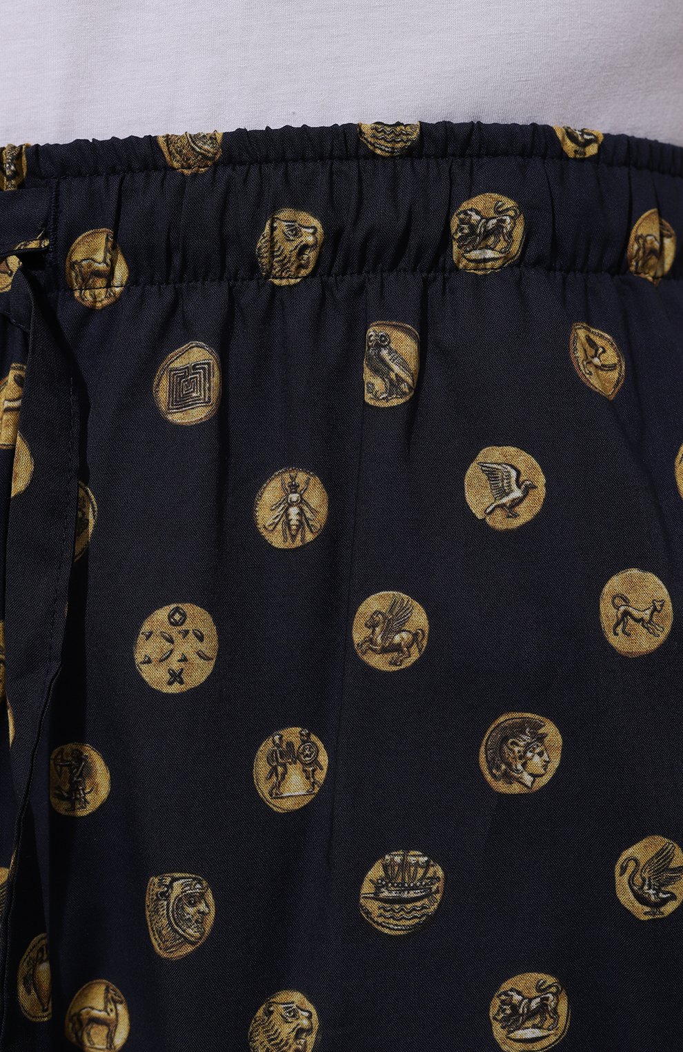 Хлопковые домашние брюки DEREK ROSE темно-синего цвета по цене 18600 руб., арт. 3564-LEDB071, фото 5 Хлопковые домашние брюки DEREK ROSE, арт. 3564-LEDB071, фото 5