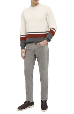 Мужские кожаные ботинки open wintery walk LORO PIANA бордового цвета, арт. FAL4243 | Фото 2 (Подошва: Плоская; Материал внутренний: Натуральная кожа; Мужское Кросс-КТ: Ботинки-обувь; Материал утеплителя: Без утеплителя; Региональные ограничения белый список (Axapta Mercury): RU; Материал сплава: Проставлено; Драгоценные камни: Проставлено; Материал внешний: Натуральная кожа)