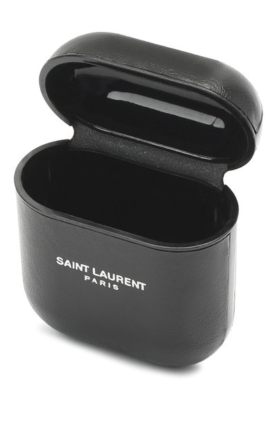 Чехол для airpods SAINT LAURENT черного цвета по цене 27550 руб., арт. 635648/007TN, фото 3 Чехол для airpods SAINT LAURENT, арт. 635648/007TN, фото 3
