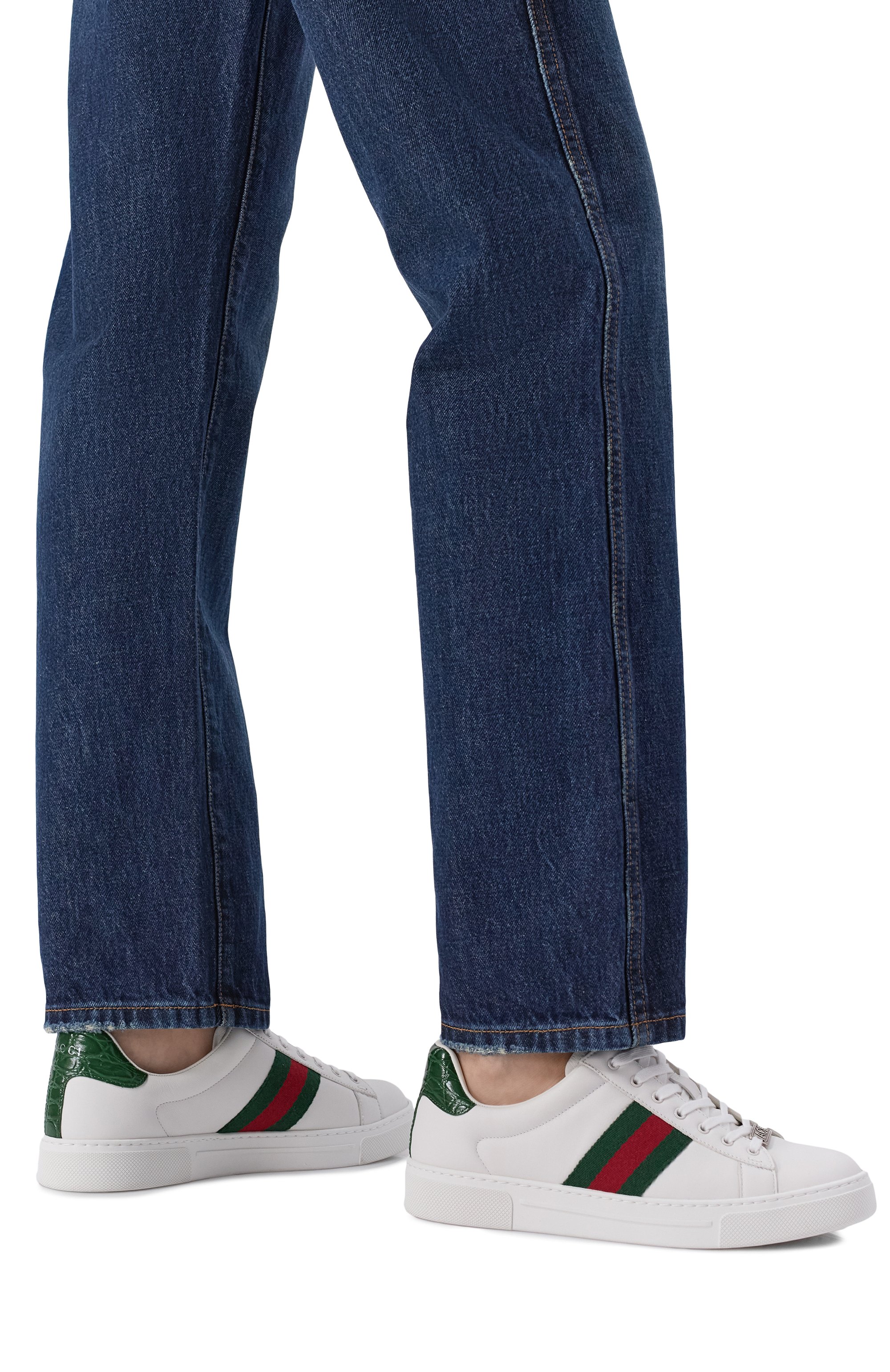 Кожаные кеды ace GUCCI, арт. 757943/AACAG, фото 2