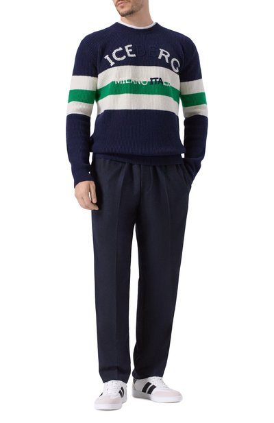 Брюки из шерсти и шелка ICEBERG, арт. B080/3080, фото 2