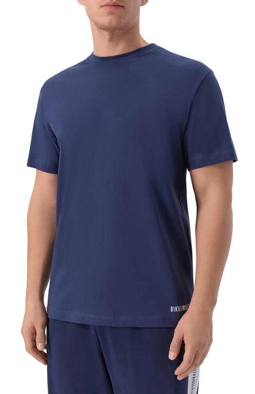 Хлопковая футболка Dirk Bikkembergs BMT1571 Синий  BMT1571 Фото 3