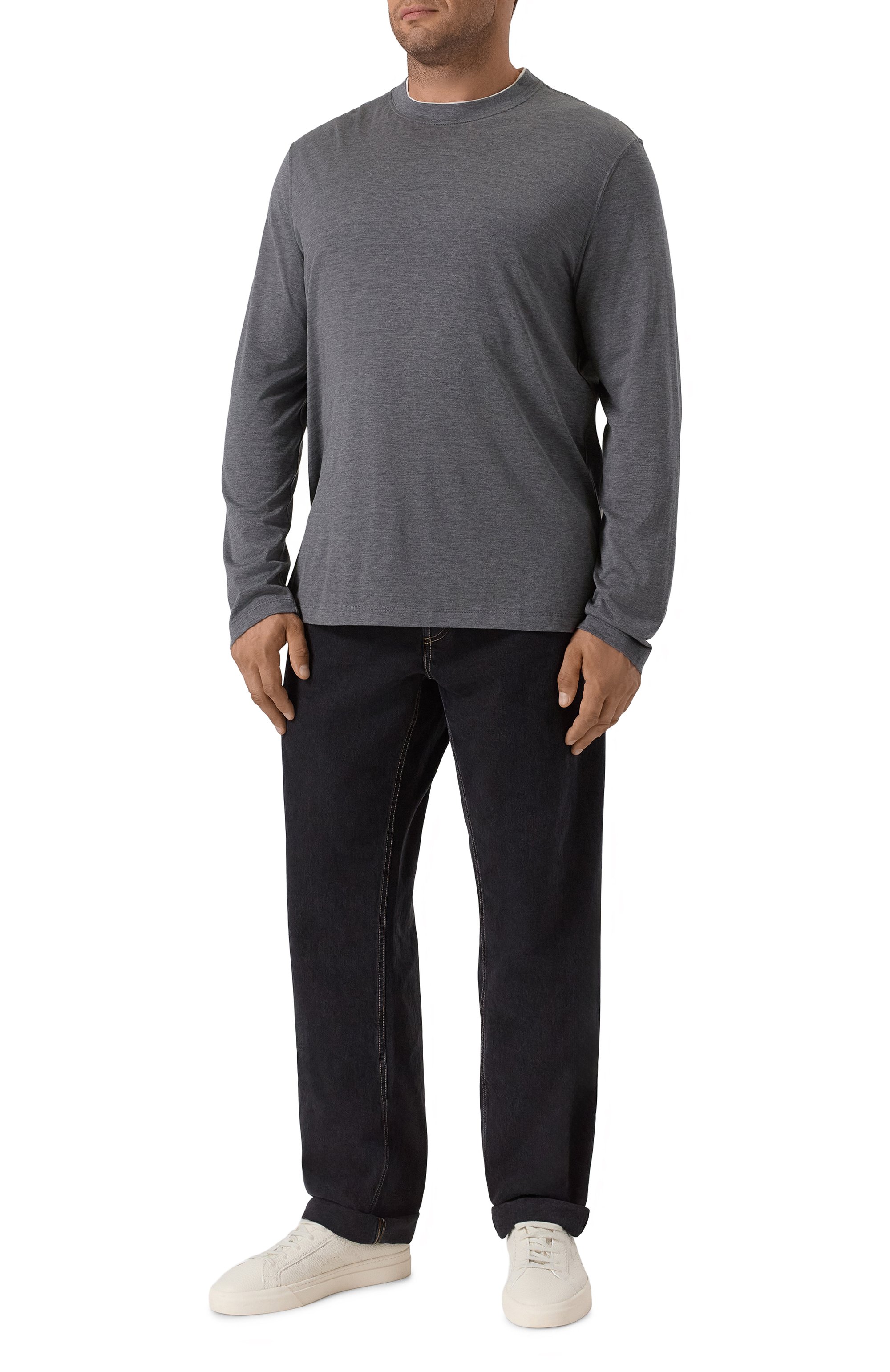 Лонгслив из шелка и хлопка BRUNELLO CUCINELLI, арт. MH8367433, фото 2