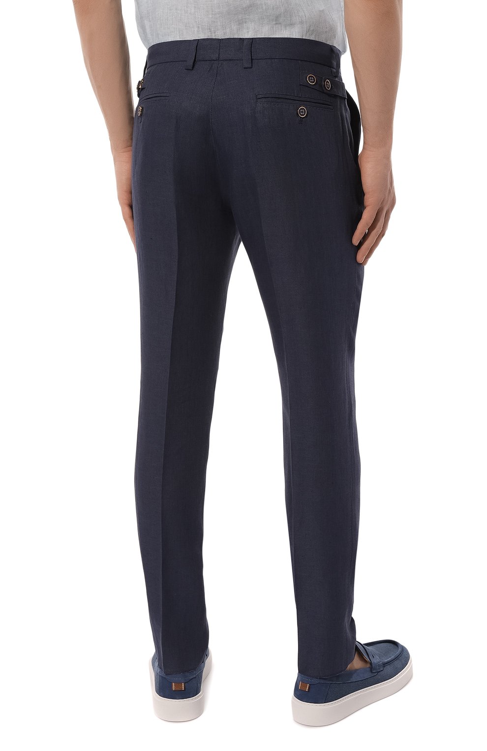 Льняные брюки DOLCE & GABBANA, арт. GY6IET/FU4LF, фото 4