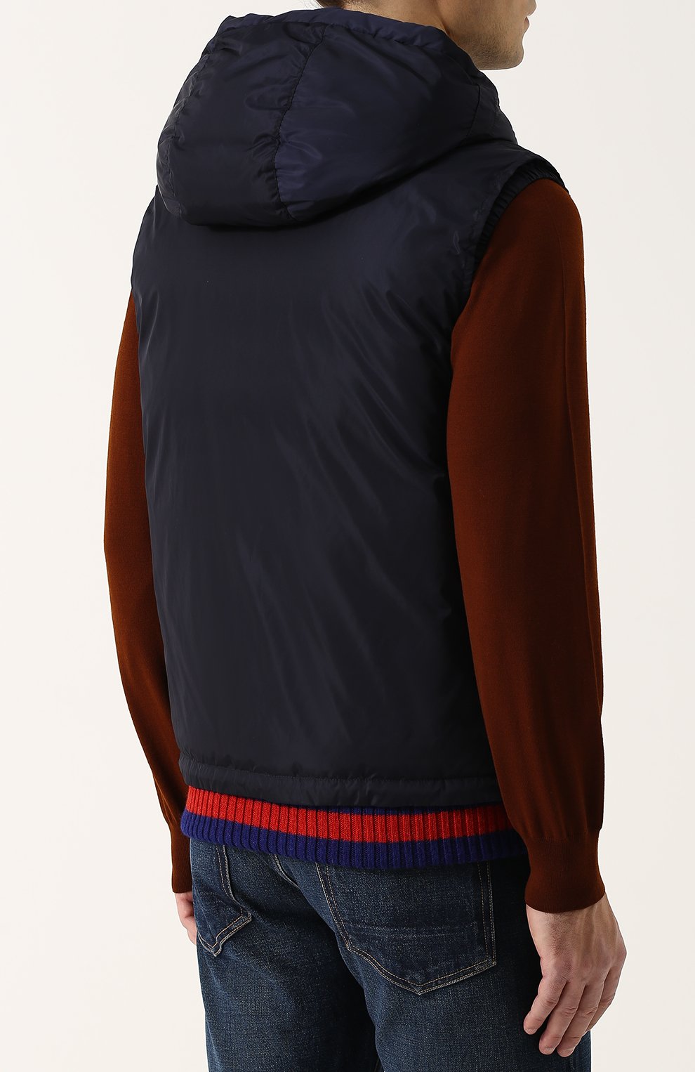 Утепленный жилет на молнии с капюшоном GUCCI, арт. 429524/Z4190, фото 4