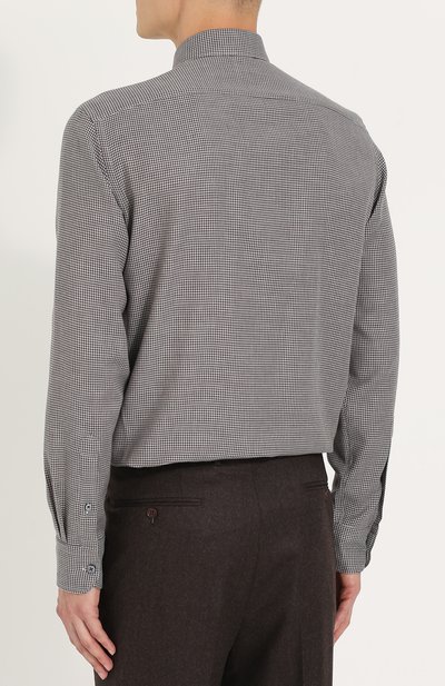 Рубашка из смеси хлопка и кашемира ZEGNA, арт. UNX37/SRF5, фото 4