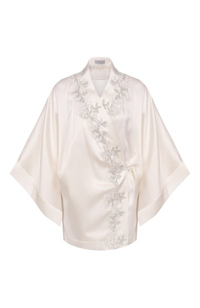 Женский шелковый халат C.ALLA, арт. CA0112 VE-C-R