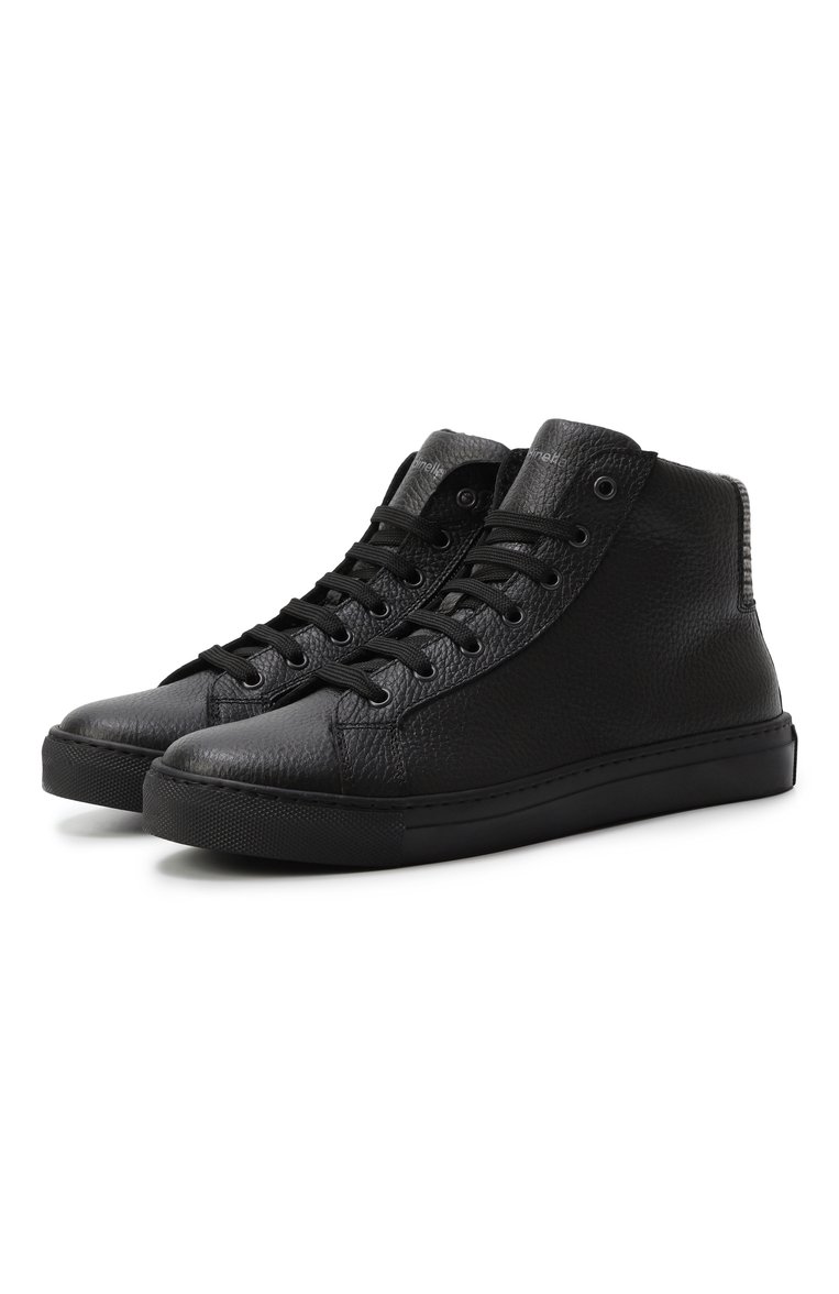 Высокие кеды из кожи RONDINELLA, арт. 115781AI/G0MMA/37-40, фото 1