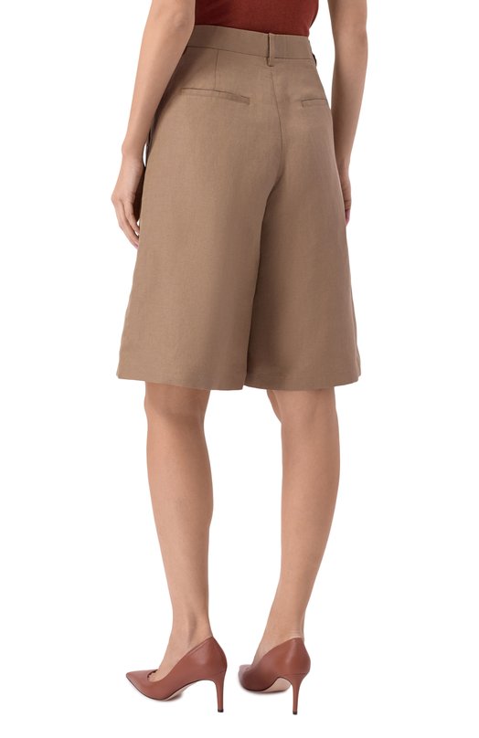 Шорты изо льна и шелка MVST M26.2PW.T011/F123 Бежевый  M26.2PW.T011/F123 Фото 4