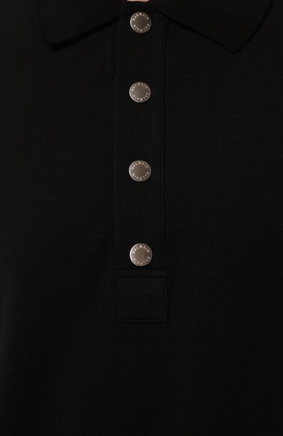 Хлопковое поло BALMAIN черного цвета по цене 65450 руб., арт. AH1GB000/JB82, фото 5 Хлопковое поло BALMAIN, арт. AH1GB000/JB82, фото 5