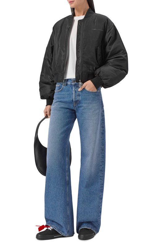 Текстильные кеды New Low Vulcanized Off-White 0WIA288C99FAB002 Чёрный  0WIA288C99FAB002 Фото 3