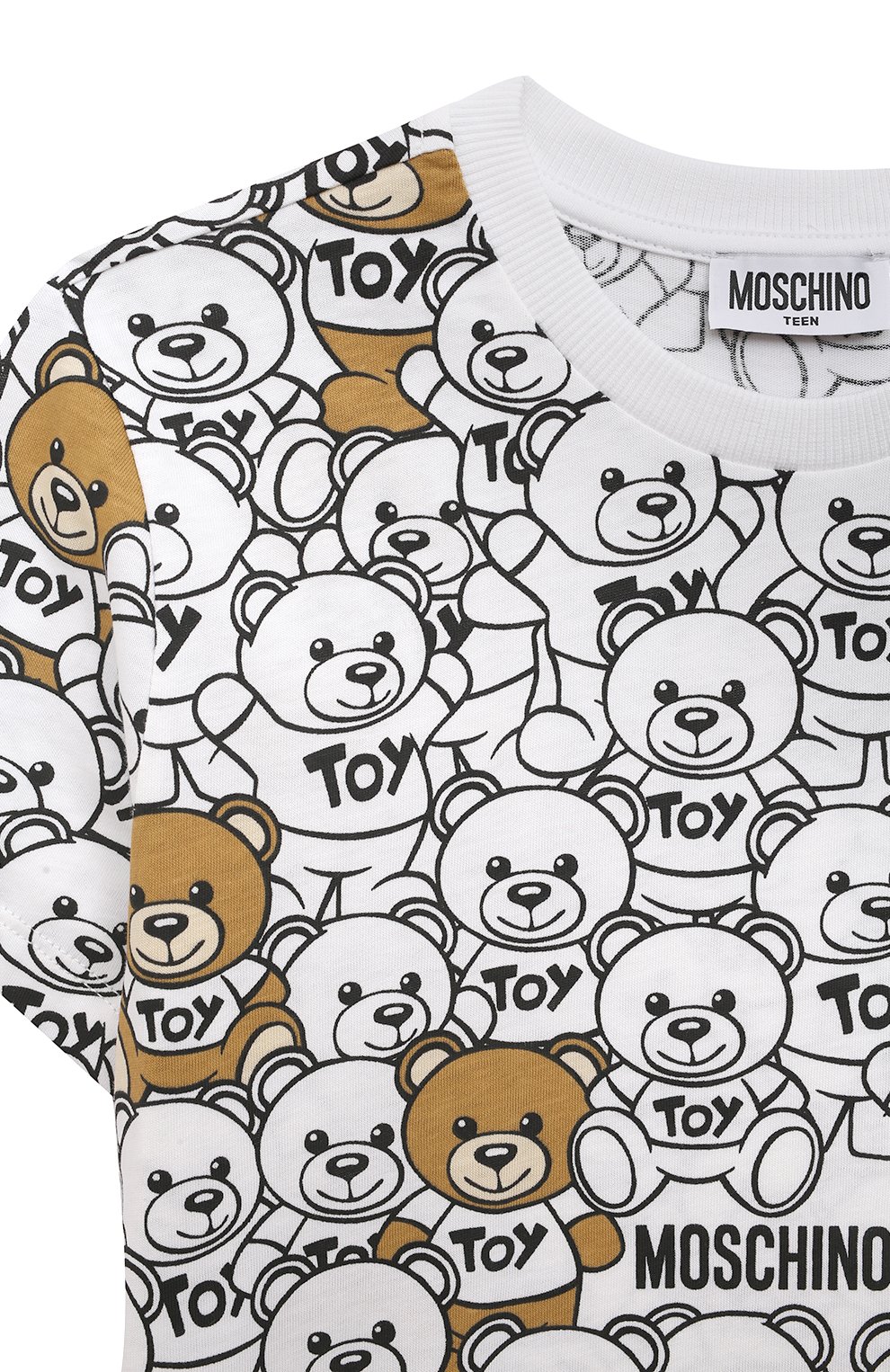 Хлопковая футболка MOSCHINO, арт. HUM04G/LAB84/10A-14A, фото 3