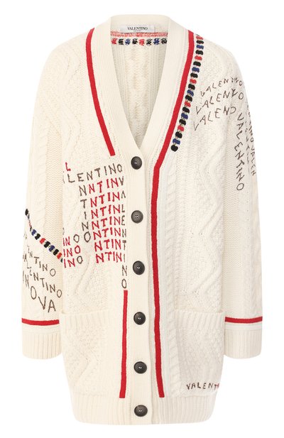 Женский шерстяной кардиган VALENTINO, арт. RB3KHA01END