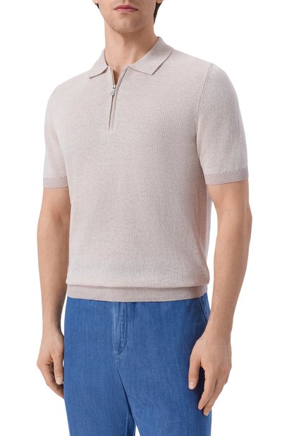 Поло изо льна и хлопка GRAN SASSO, арт. 57172/18647, фото 3