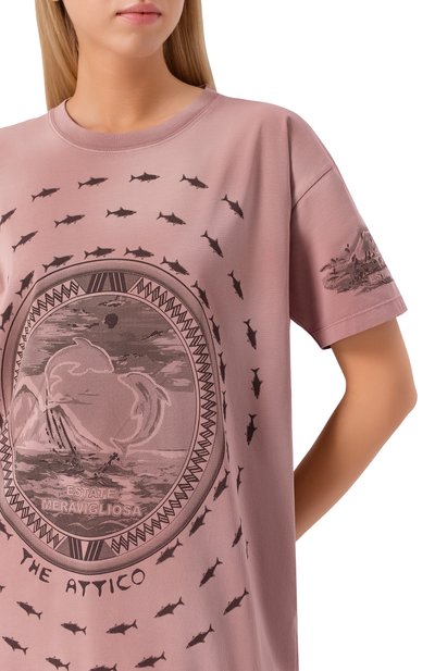 Хлопковая футболка THE ATTICO, арт. 250WCT00353/JJJ059PR, фото 5