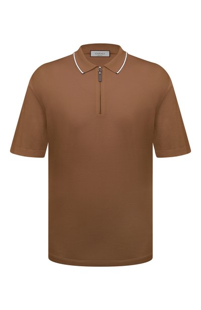 Мужская хлопковое поло CANALI, арт. T0827B/MJ02035