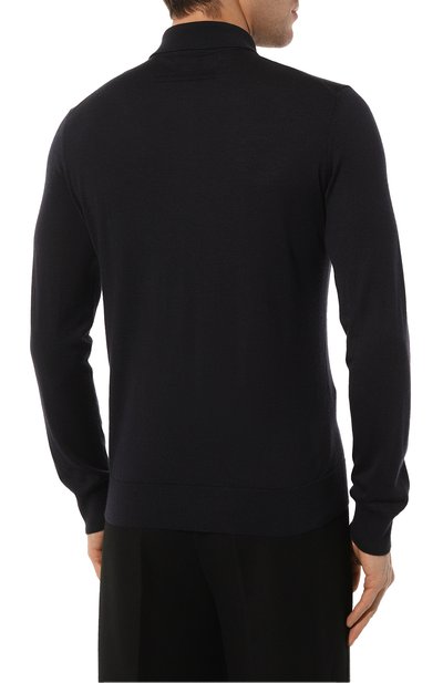 Поло из кашемира и шелка ZEGNA темно-синего цвета по цене 141500 руб., арт. E8J00/132, фото 4 Поло из кашемира и шелка ZEGNA, арт. E8J00/132, фото 4