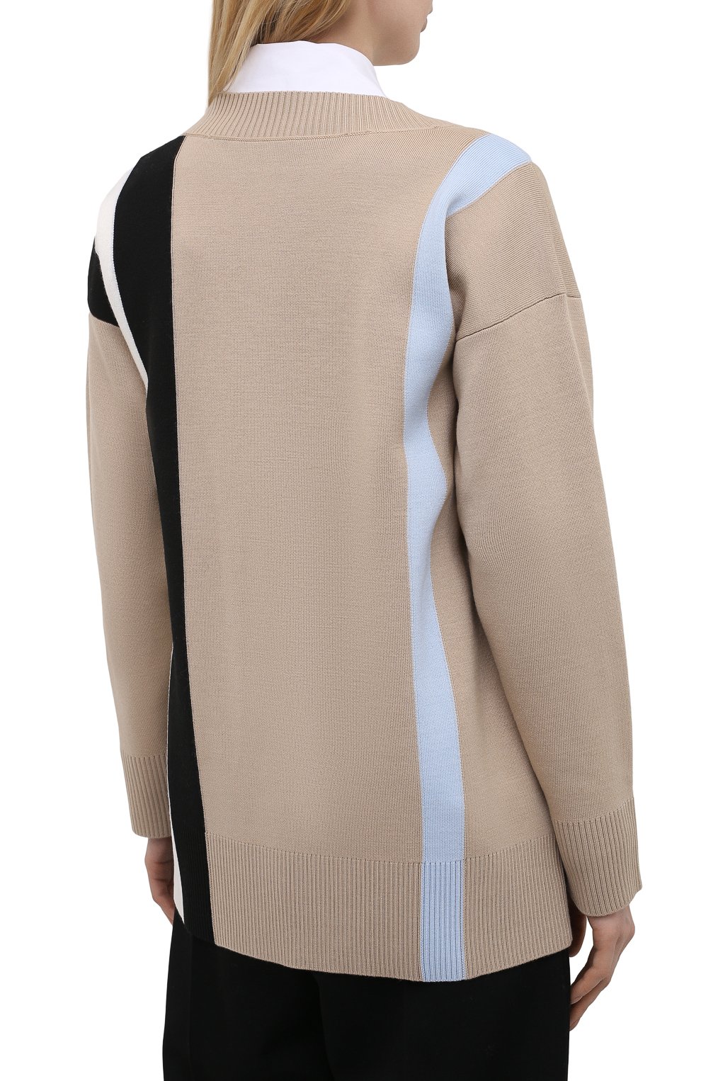 Шерстяной кардиган BURBERRY бежевого цвета по цене 82200 руб., арт. 8039184, фото 4 Шерстяной кардиган BURBERRY, арт. 8039184, фото 4