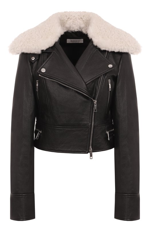 Кожаная куртка Sportmax T0SCANA Чёрный T0SCANA