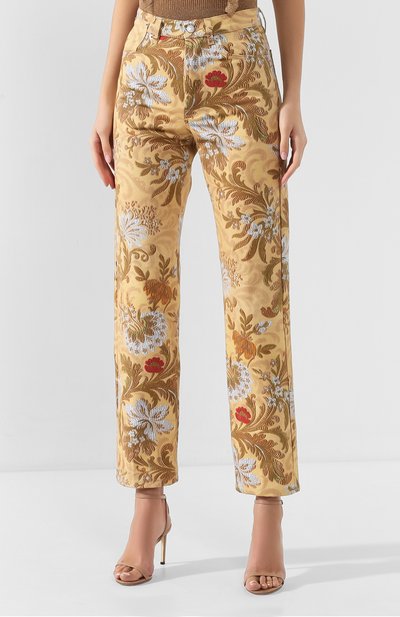 Джинсы DRIES VAN NOTEN бежевого цвета по цене 54950 руб., арт. 201-12414-9427, фото 3 Джинсы DRIES VAN NOTEN, арт. 201-12414-9427, фото 3