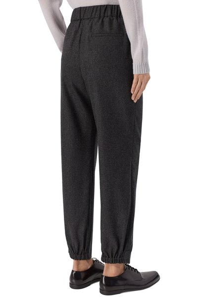 Брюки из шерсти и кашемира GIORGIO ARMANI темно-серого цвета по цене 127500 руб., арт. GW003476/TE10537, фото 4 Брюки из шерсти и кашемира GIORGIO ARMANI, арт. GW003476/TE10537, фото 4