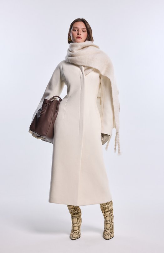 Шерстяное пальто Jacquemus 25HC0W00107AW0/0429 Кремовый  25HC0W00107AW0/0429 Фото 6