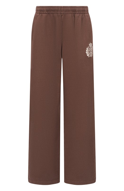 Хлопковые брюки Sporty and Rich PA05565243BR03 Коричневый PA05565243BR03