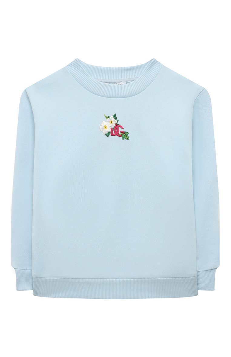 Хлопковый свитшот DOLCE & GABBANA, арт. L5JW8K/G7I1E/8-14, фото 1