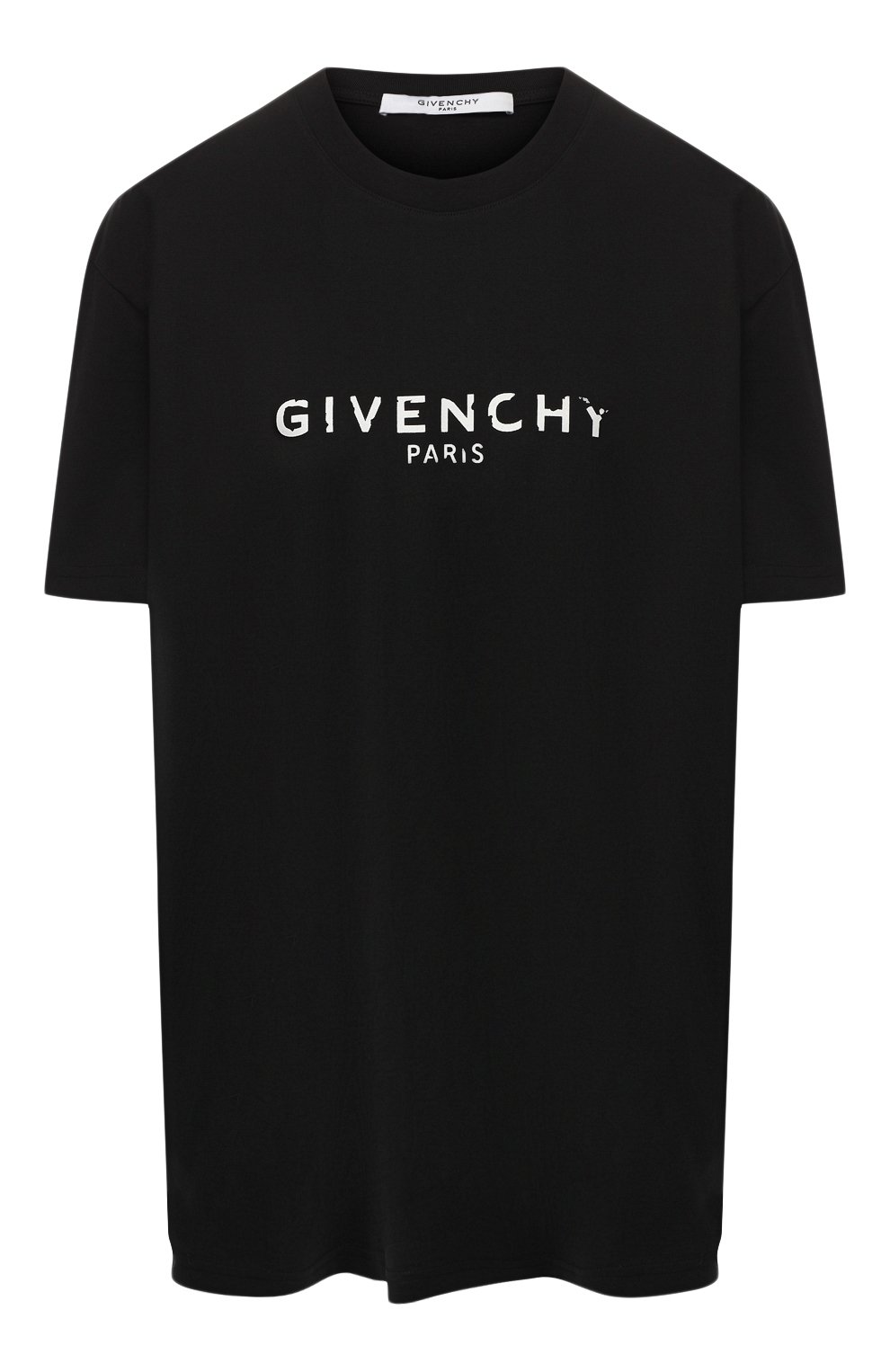 Хлопковая футболка GIVENCHY черного цвета по цене 38950 руб., арт. BW70603Z0Y, фото 1 Хлопковая футболка GIVENCHY, арт. BW70603Z0Y, фото 1
