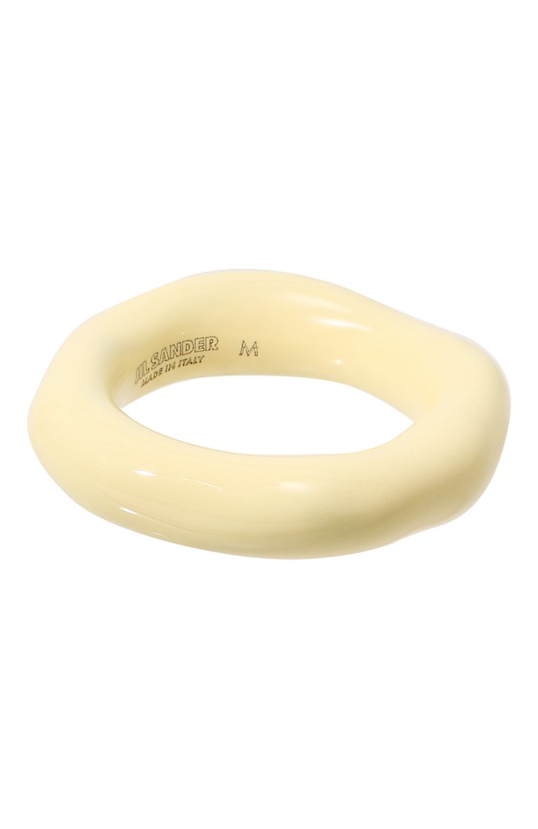Женское кольцо JIL SANDER кремвого цвета, арт. J11UQ0023 J12027 | Фото 1 (Региональные ограничения белый список (Axapta Mercury): Не проставлено; Нос: Не проставлено; Материал: Металл)