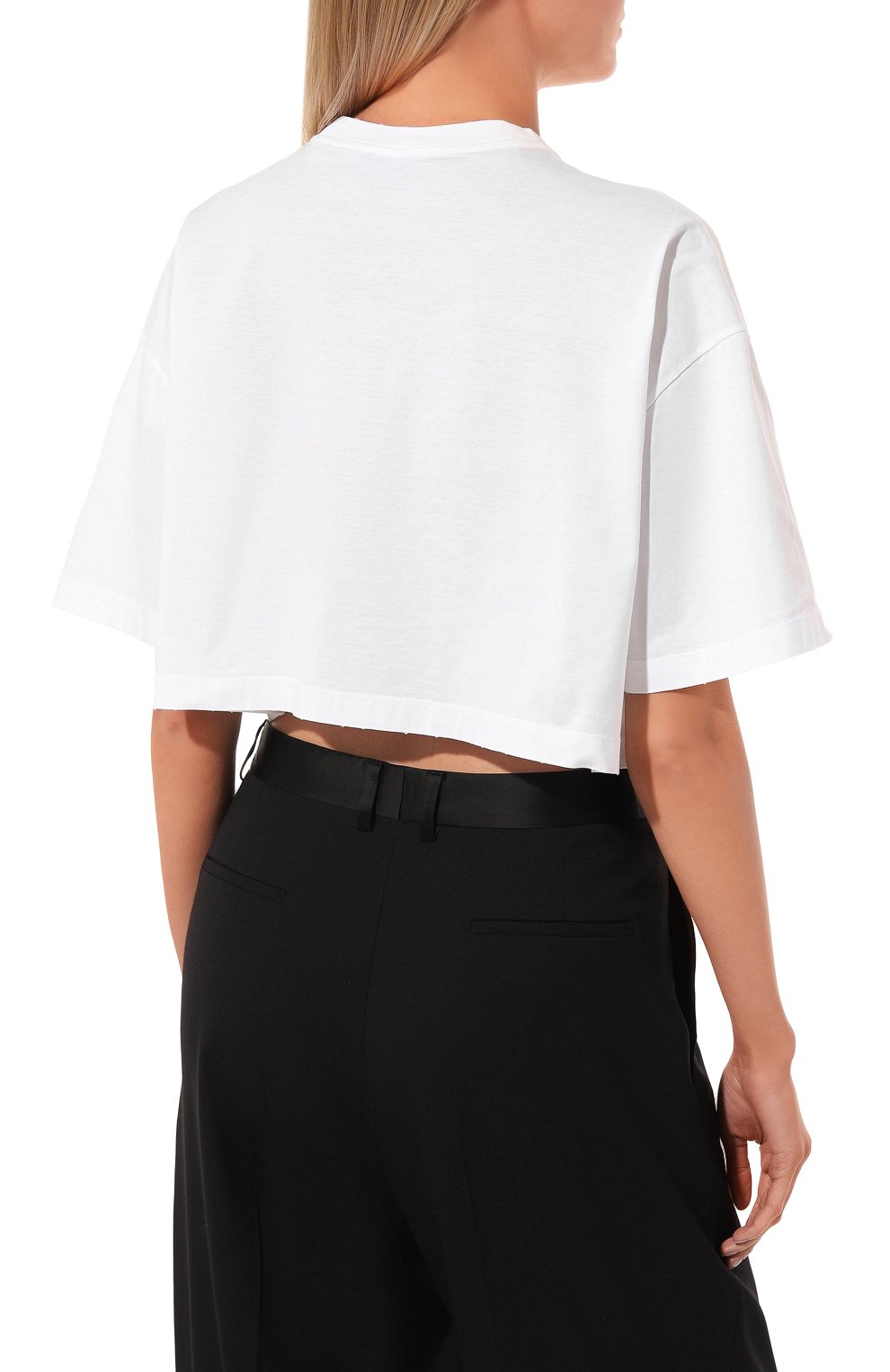 Хлопковая футболка PRADA, а рт. 3560A-1Y98-F0009-212, фото 4