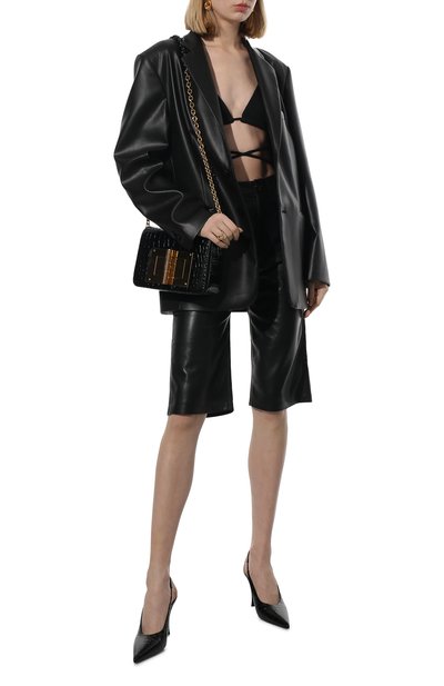 Сумка natalia medium из кожи аллигатора TOM FORD черного цвета по цене 1820000 руб., арт. L0826T-A15/AMIS, фото 3 Сумка natalia medium из кожи аллигатора TOM FORD, арт. L0826T-A15/AMIS, фото 3