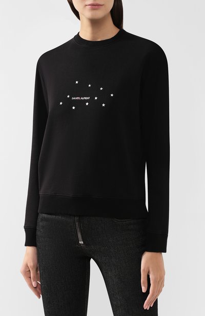 Хлопковый свитшот SAINT LAURENT, арт. 577064/YBJH2, фото 3