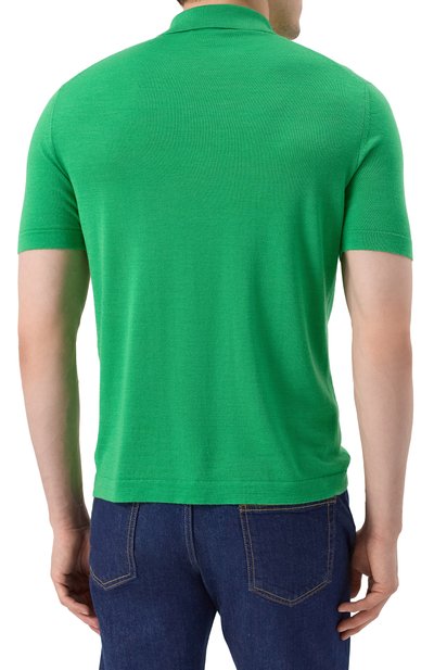 Поло из шерсти и шелка KITON, арт. UMM059208, фото 4