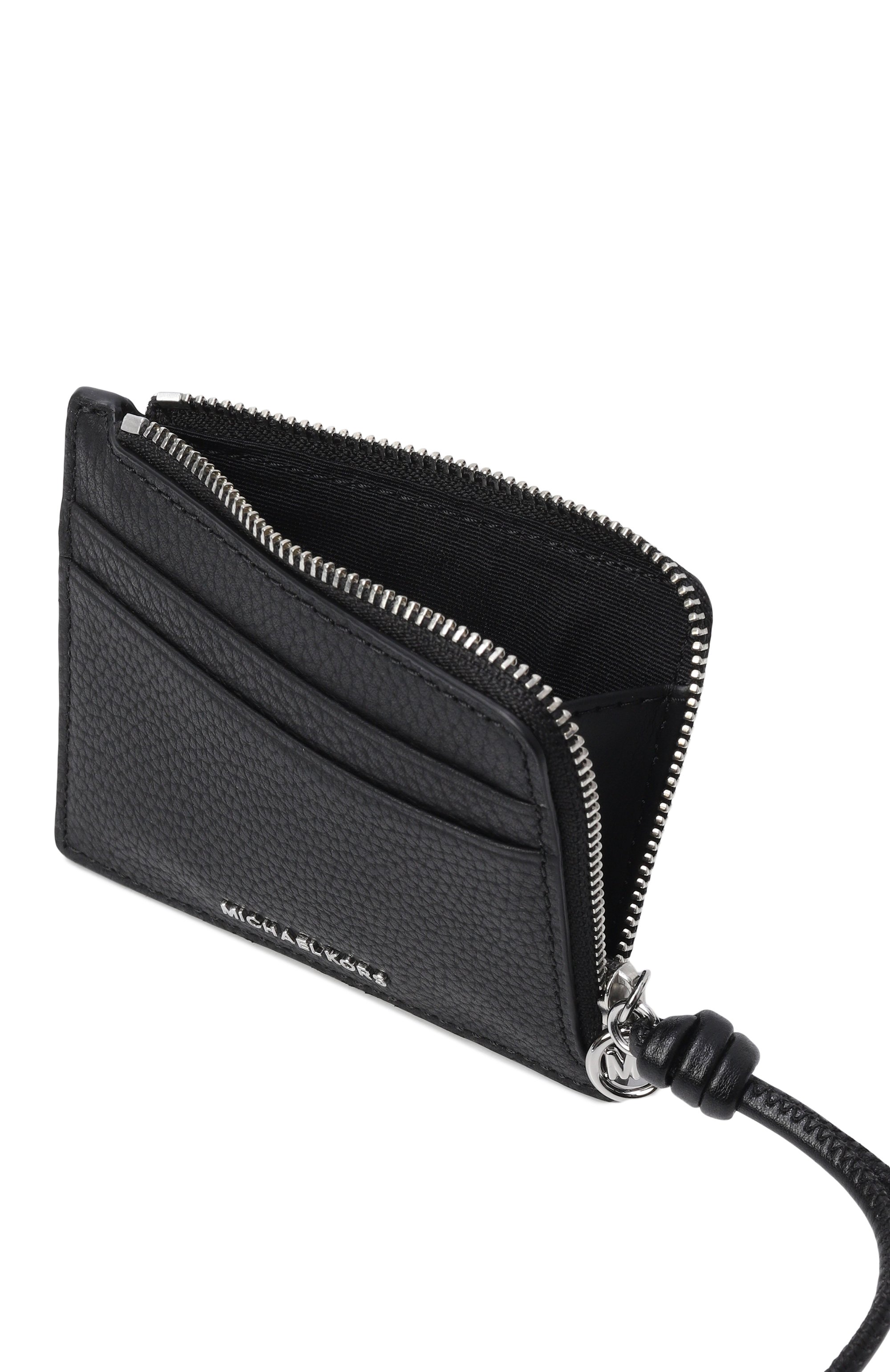 Кожаный футляр для кредитных карт MICHAEL MICHAEL KORS черного цвета по цене 10700 руб., арт. 32S6SJ6W1L, фото 3 Кожаный футляр для кредитных карт MICHAEL MICHAEL KORS, арт. 32S6SJ6W1L, фото 3