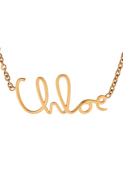 Ожерелье CHLOÉ золотого цвета по цене 59850 руб., арт. CHC24AF064CB7, фото 3 Ожерелье CHLOÉ, арт. CHC24AF064CB7, фото 3