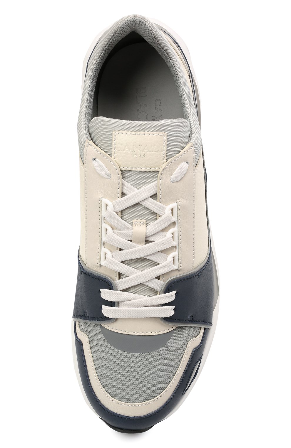 Комбинированные кроссовки CANALI синего цвета по цене 57050 руб., арт. 191215/RY00530, фото 5 Комбинированные кроссовки CANALI, арт. 191215/RY00530, фото 5