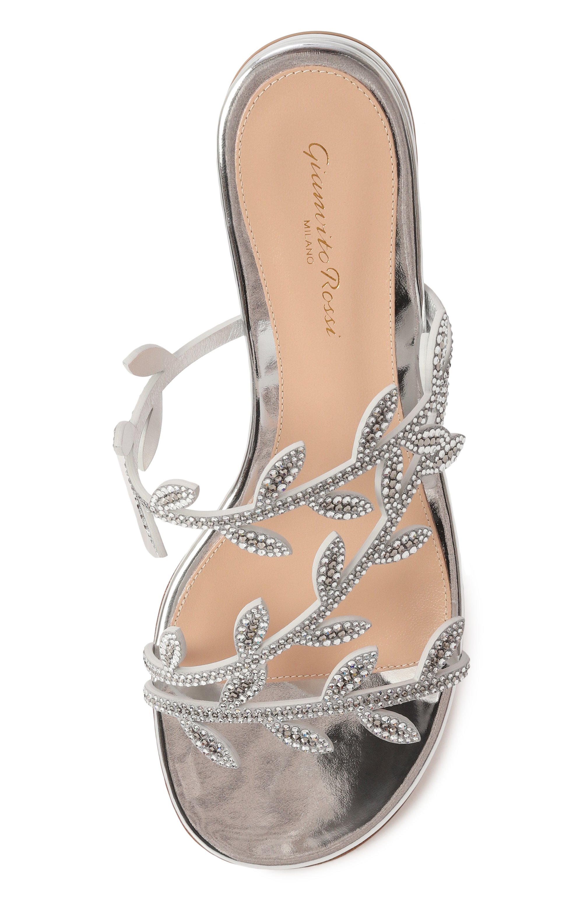 Кожаные шлепанцы flavia GIANVITO ROSSI, арт. G10038.05RIC.BMTARAR, фото 6