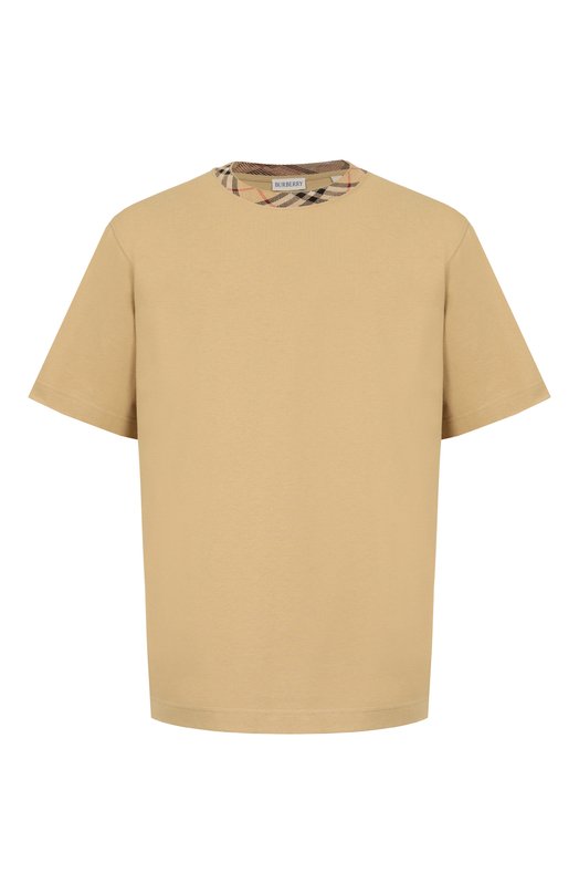 Хлопковая футболка Burberry 8112803 Бежевый 8112803