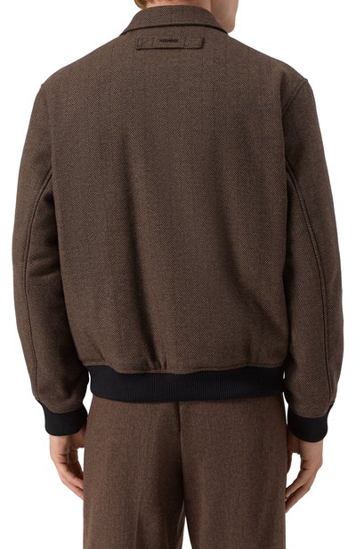 Бомбер из хлопка и шерсти HUGO, арт. 50542617, фото 4