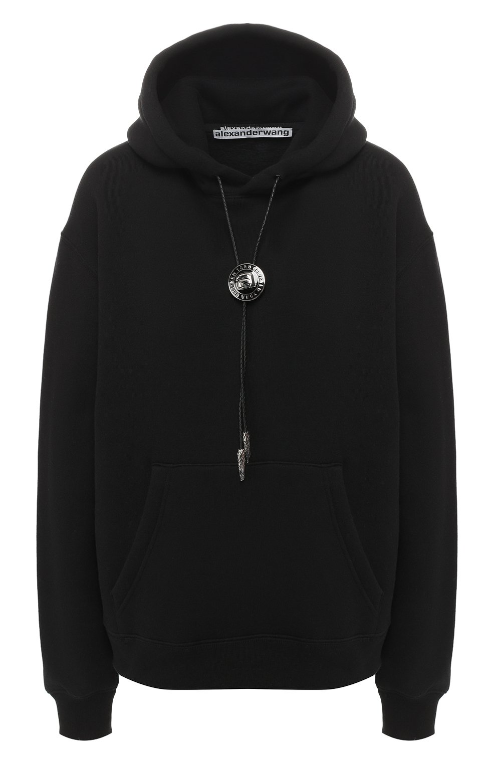 Хлопковый пуловер ALEXANDER WANG черного цвета по цене 57450 руб., арт. 1W491210X7, фото 1 Хлопковый пуловер ALEXANDER WANG, арт. 1W491210X7, фото 1